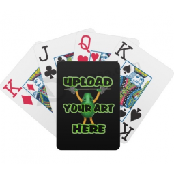 Poker promocional jogando cartas definir impressão com o logotipo