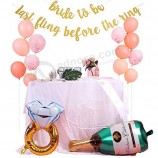 Brautdusche Dekorationen Kit Bachelorette Party Dekor 15 Ballons Gold Glitter Banner 30 