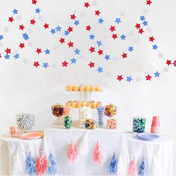 July 4th party decorations for 4th of July Red White Blue Star Streamers Patriotic