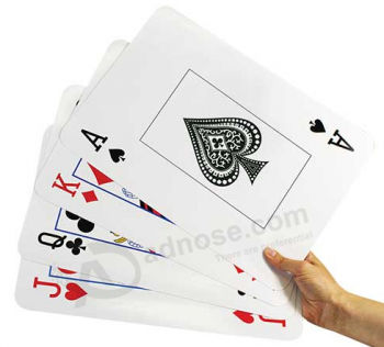 Cartas de jogar de índice jumbo, cartas de pôquer de índice jumbo