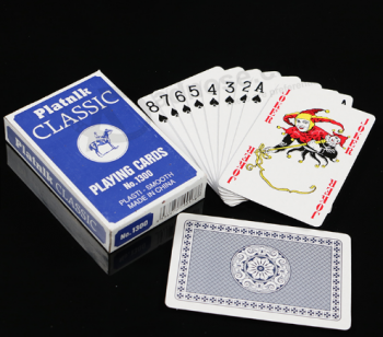 Customized Blue Core Paper Playing Cards, Blue Core Cards