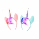 Cabeça de unicórnio unicórnio festa de aniversário peruca headband para meninas adultos traje cosplay
