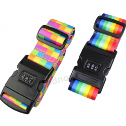 High quality rainbow luggage belt luggage bag belt