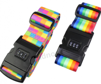 High quality rainbow luggage belt luggage bag belt