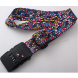 Customized luggage belt with TSA code lock