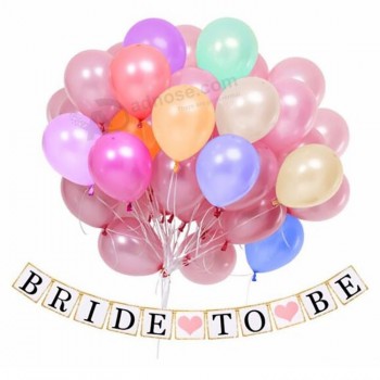 Décoration de fête de célibataire mariée pour être kit de ballon en latex de bannière