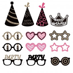 Birthday Photo Booth Props Party Favor Kit - 41 Count