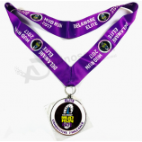 Coutume de lanière tubulaire médaille durable de vente d'usine