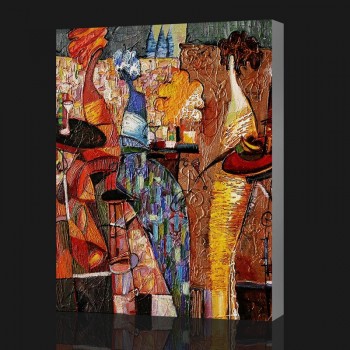 NO,CX013 The Rhyme of Spirit Dance, Abstract Oil Painting, Living Room Bedroom Hotel Decorative Painting,Oil Artwork for Sale