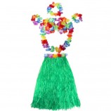 40см Hawaii Tropical Hula Grass Dance Skirt Garland Hawaiian Party Decorations Supplies Dress