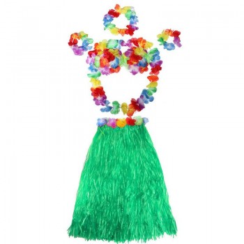 40см Hawaii Tropical Hula Grass Dance Skirt Garland Hawaiian Party Decorations Supplies Dress