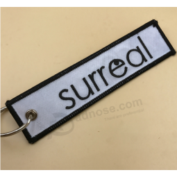승진을위한 도매 주문 상표 로고 느꼈다 keychain