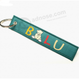 Gewebe-Logo-Andenken keychains des Karikaturgewebes Gewohnheit