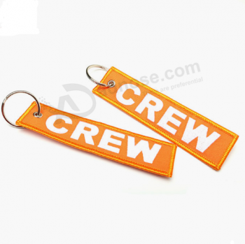 Free Samples Fabric Flight Crew Tag Custom Logo Key Tag