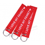 оптовый подгоняемый washable ярлык вышивки keychain