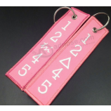 Popular Recycled Washable Pantone Number embroidery Tag