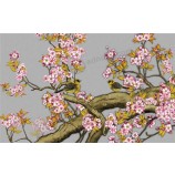 B133 topkwaliteit bedrukt van bomen en vogels, chinese inkt schilderij wanddecoratie