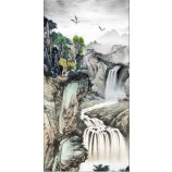 B143 peinture de paysage de peinture chinoise traditionnelle pour la décoration du porche