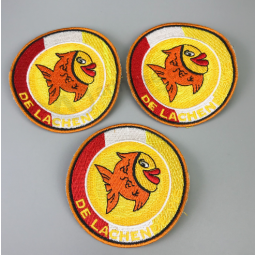 Ferro-Em patches bordados logotipo patches fábrica