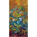 B154 hoge kwaliteit traditionele chinese schilderij print lotusbloem inkt schilderij