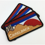 Embroidery custom brand name letters patches no minimum