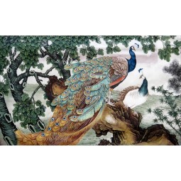 B162 공작 벽 예술 그림 아름 다운 장식 벽화입니다