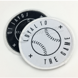 Cheap custom embroidery sew on clothing woven patches