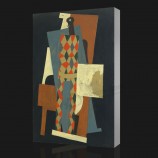 Nee, cx017 harlequin, home decor canvas abstract olieverfschilderij
