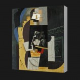 Nee, cx018 huisdecoratie olieverfschilderij kaartspeler