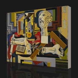 Nein, cx024 studio mit gips kopf bilder kunst druck abstrakte ölgemälde für büro dekoration