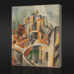 Não, cx025 o reservatório, pintura a óleo de horta de ebro para decoração de casa