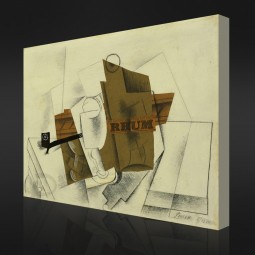 Não, garrafa handprint cx030 de rum pintura a óleo abstrata para decoração de casa