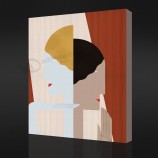Nee, cx032 beeld van de vrouw abstracte olieverfschilderij decoratie op canvas