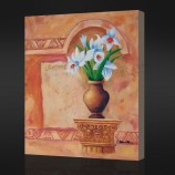 Nee, jw013 handbeschilderd vaas olieverfschilderij voor wanddecoratie