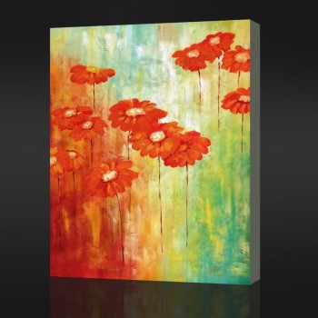 No, cx035 cuadros abstractos de dibujo que cuelgan decoración de la pared pintura al óleo del crisantemo