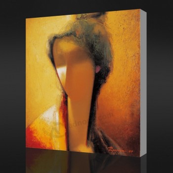 Nee, cx047 hoge kwaliteit op maat muur abstract canvas olieverfschilderij van vrouwelijk hoofd