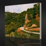 Nee, cx052 abstracte kunst olieverfschilderij van kleine dorpsgezichten voor huisdecoratie
