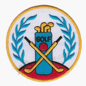 Iron on embroidered application patches golf badges