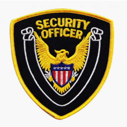 Hot sale sew on security embroidered badge