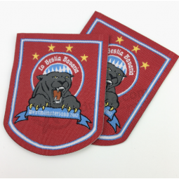 Cute woven animal patch iron on woven badges