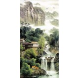 B181 landschap van traditionele chinese schilderkunst veranda muurschildering