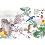 B197 landschappen van bloemen en vogels muur kunst schilderij muurschildering