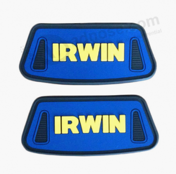 Embossed pvc logo badge custom rubber badge patches