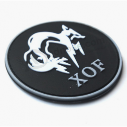 Garment accessories pvc patches 3d silicone garment label clothing label