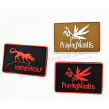 Custom logo silicone trademark custom pvc patches