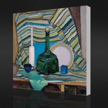 Nee, cx060 custom abstracte olieverfschilderijen van stilleven fles voor huisdecoratie goederen