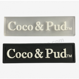 Markenname Logo Patch Kleidungsstück Gummi Patch Etiketten für Kleidung