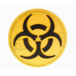 Cuce su etichette di etichette in PVC pvc indumento personalizzato logo 3d patch