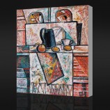 Nee, cx072 custom fruit en ketel abstract olieverfschilderij voor muur achtergrond decoratie