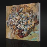 Nee, cx076 groothandel bloemen in bloei abstract olieverfschilderij voor kunst aan de muur decoratie